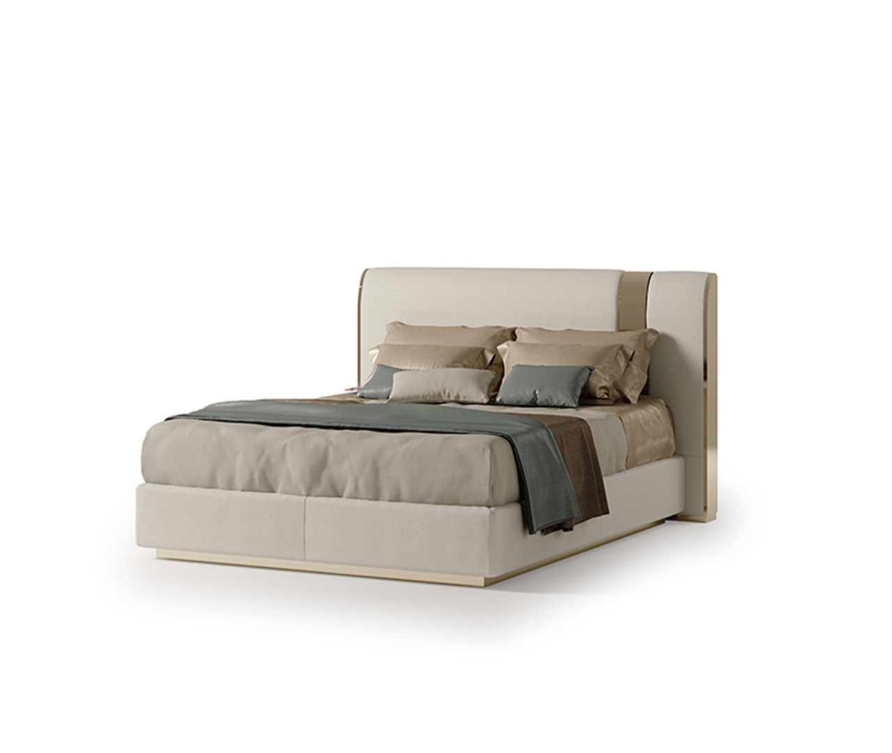 Bold Leather Upholstered Bed