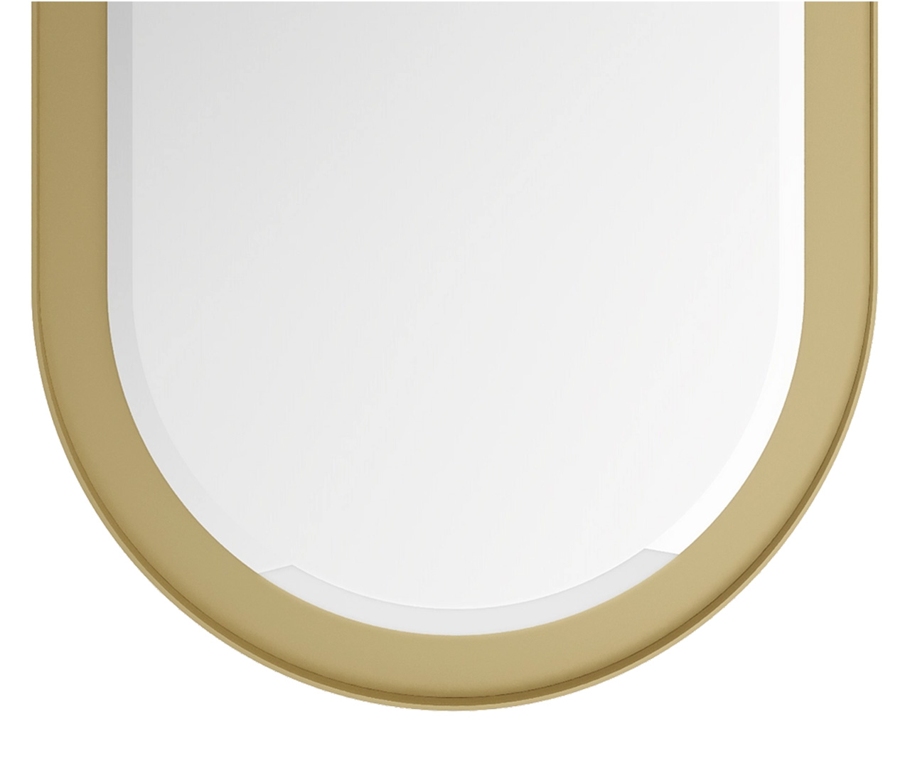 Gold Oval Mirror