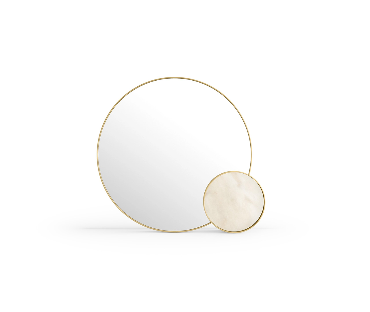 Gold Circle Table Mirror