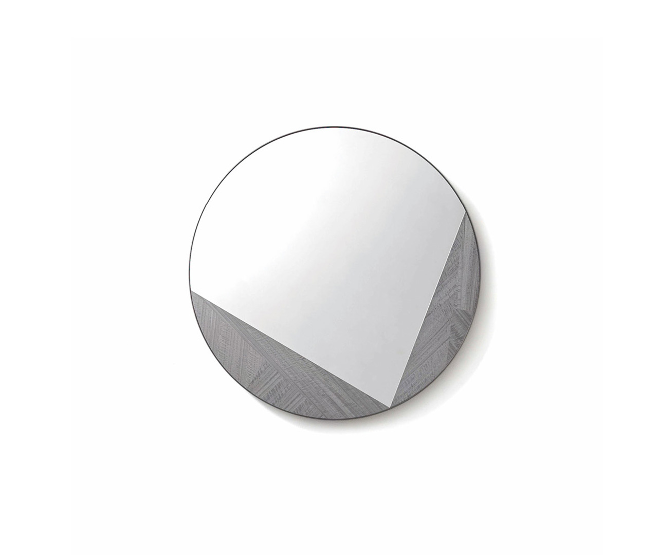 Round Silver Mirror