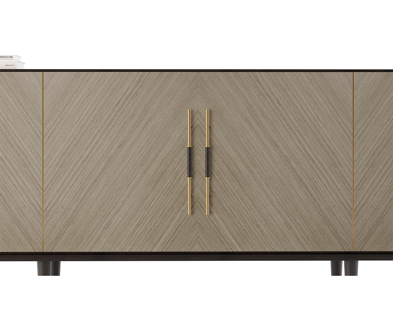 Bold Brass Accentuated Luxury Sideboard