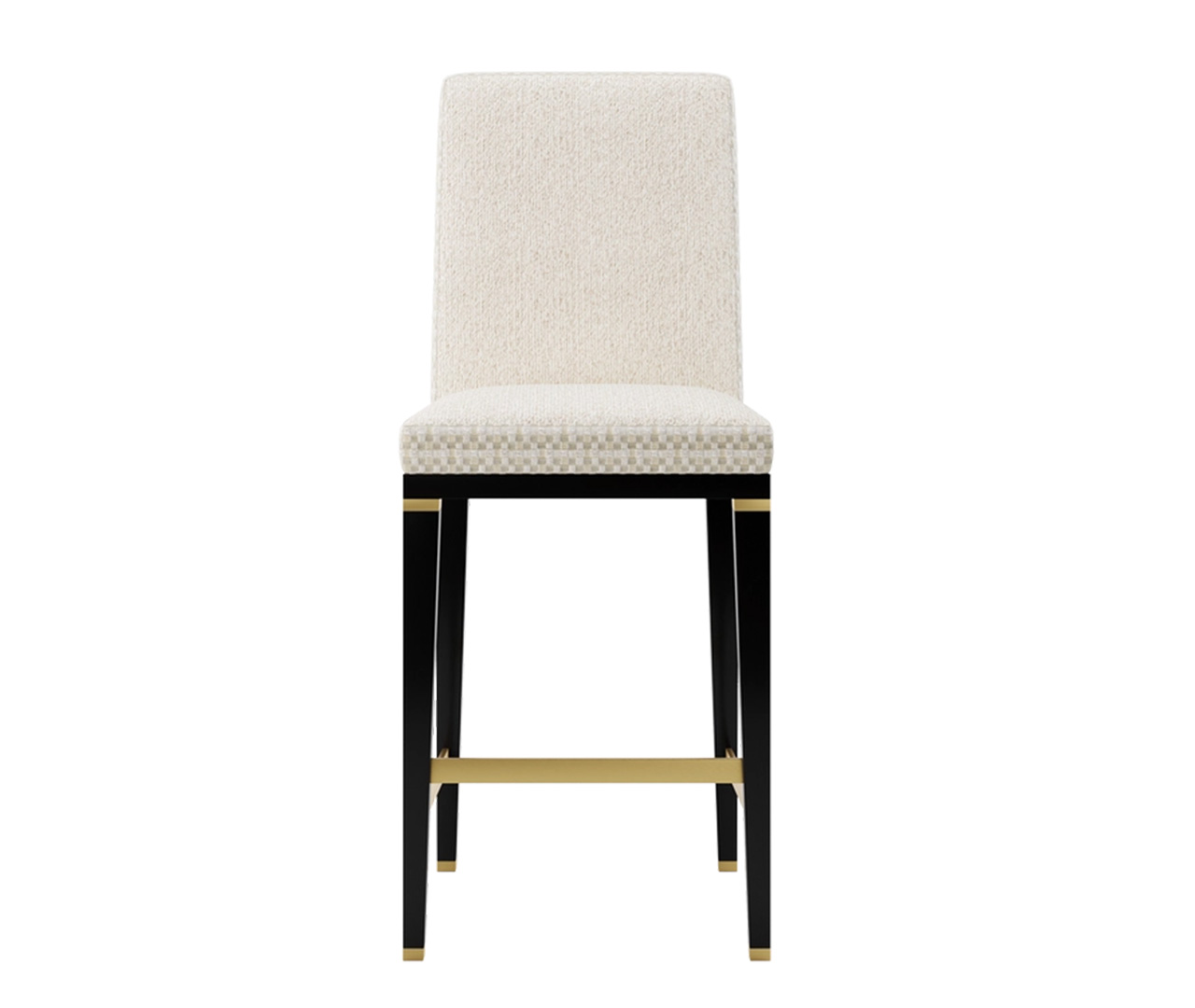 High Backrest Fabric Bar Stool