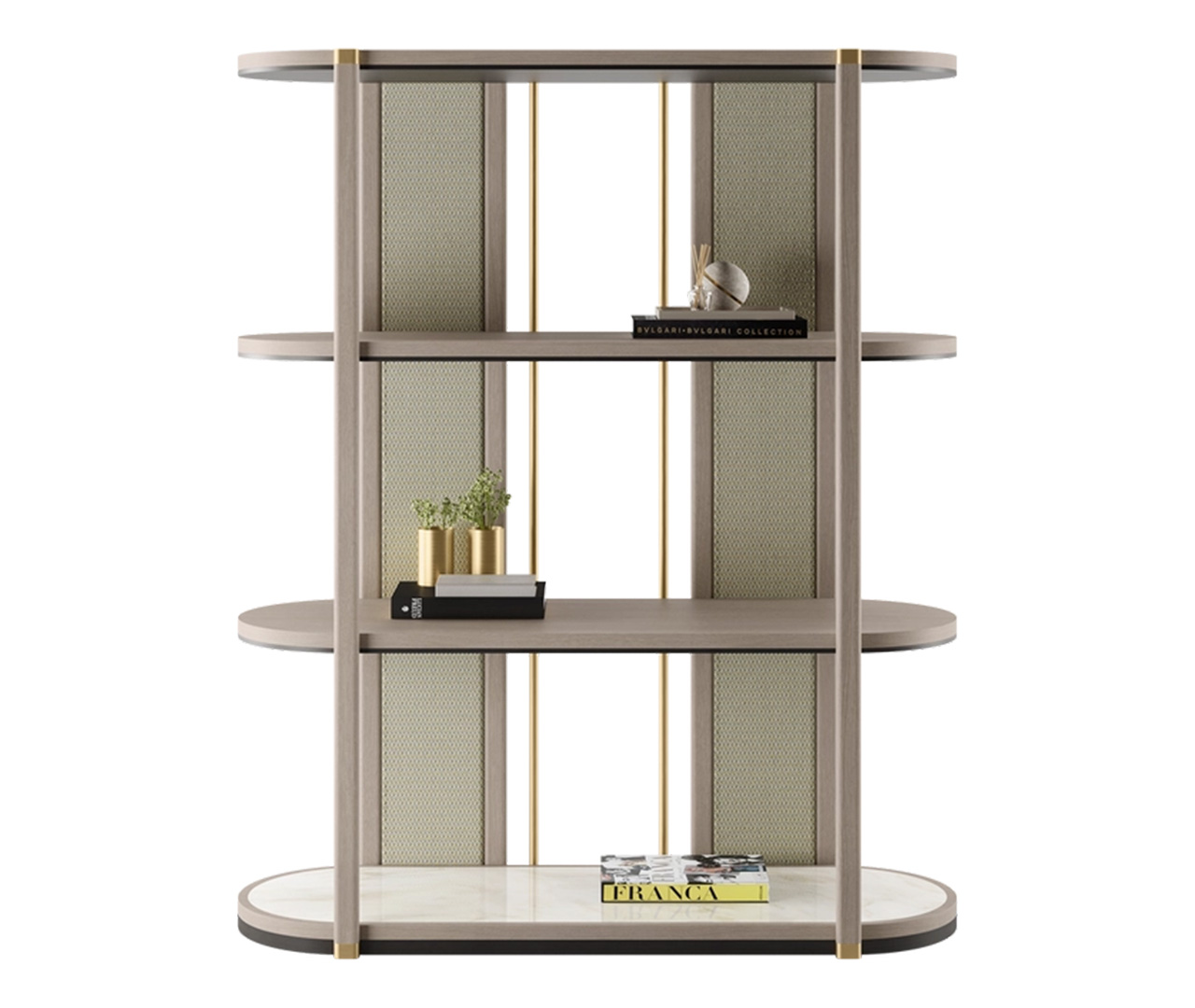 Circular-Shaped Shelving Unit