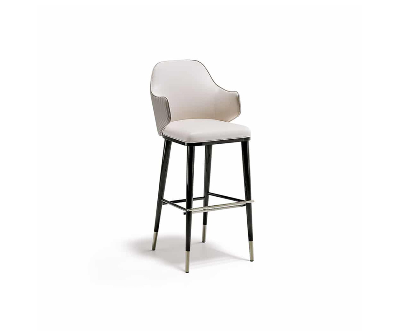 Fluted Back Bar Stool