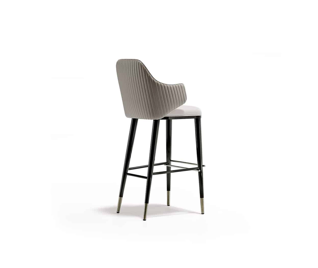 Fluted Back Bar Stool