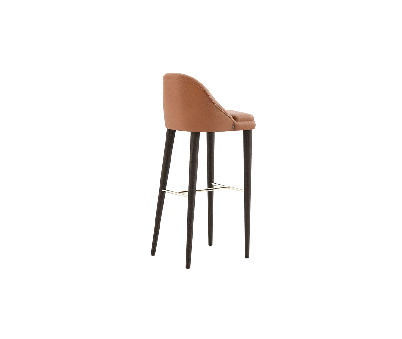 Leather and Wood Bar Stool