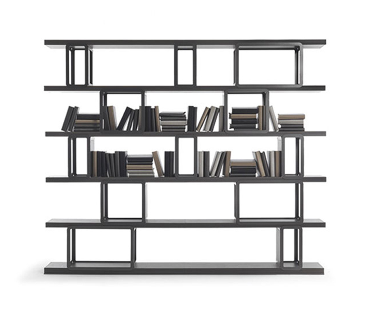 Black Lacquer Shelving Unit