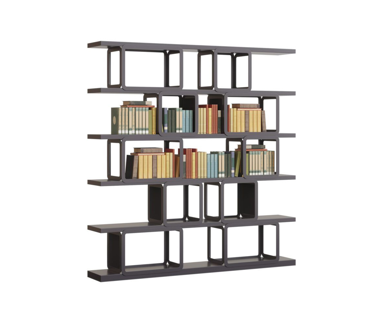 Black Lacquer Shelving Unit