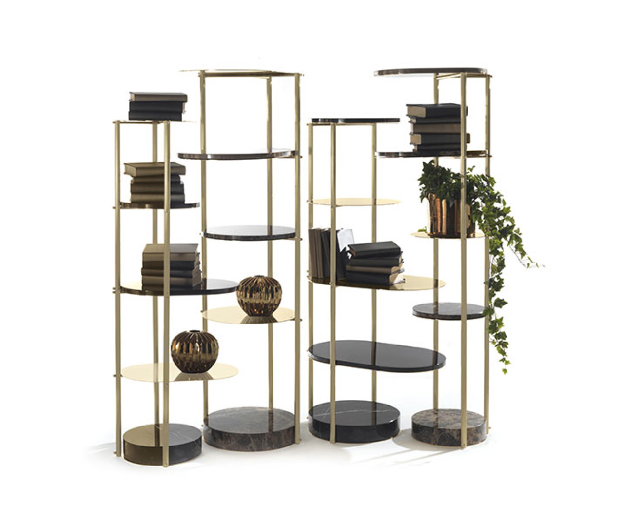 Marble Base Shelving Unit