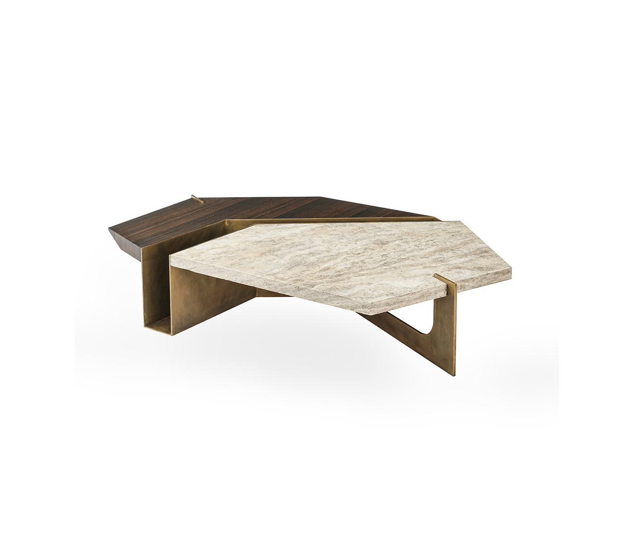 Wood and Marble Fusion Coffee Table