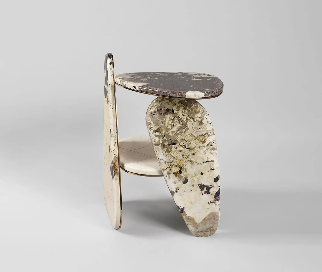 Quartz Sculpture Side Table