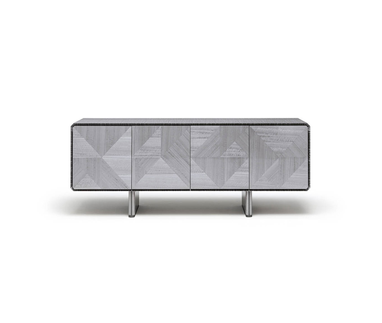 Veneer and Steel Grey Buffet