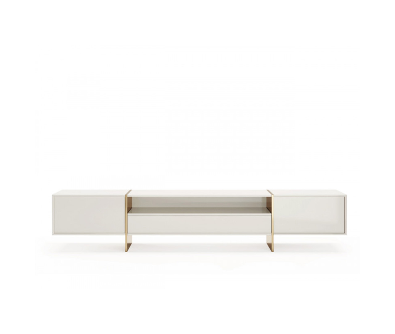 White Wood TV Unit