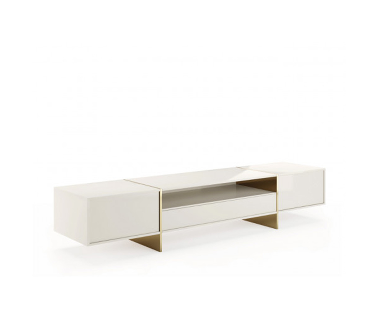 White Wood TV Unit