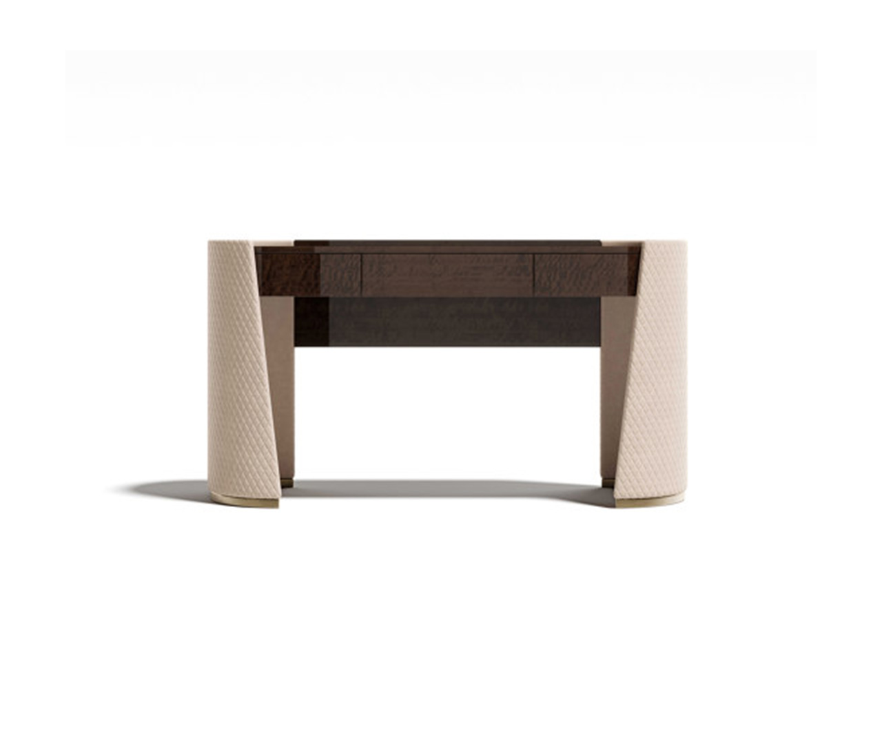 Fabric and Wood Veneer Office Desk