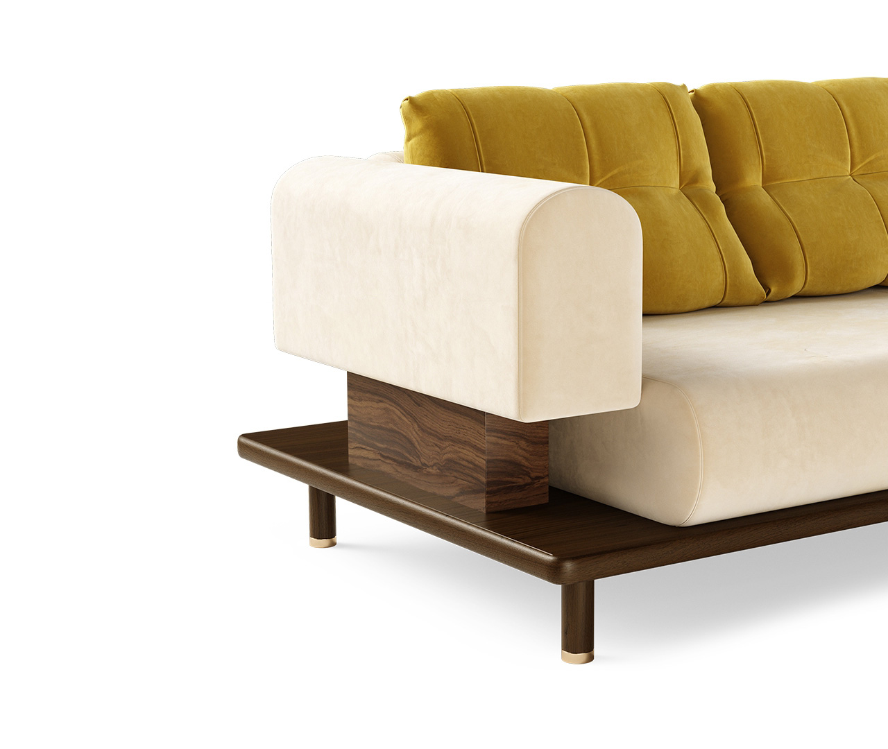 Wooden Base Sofa