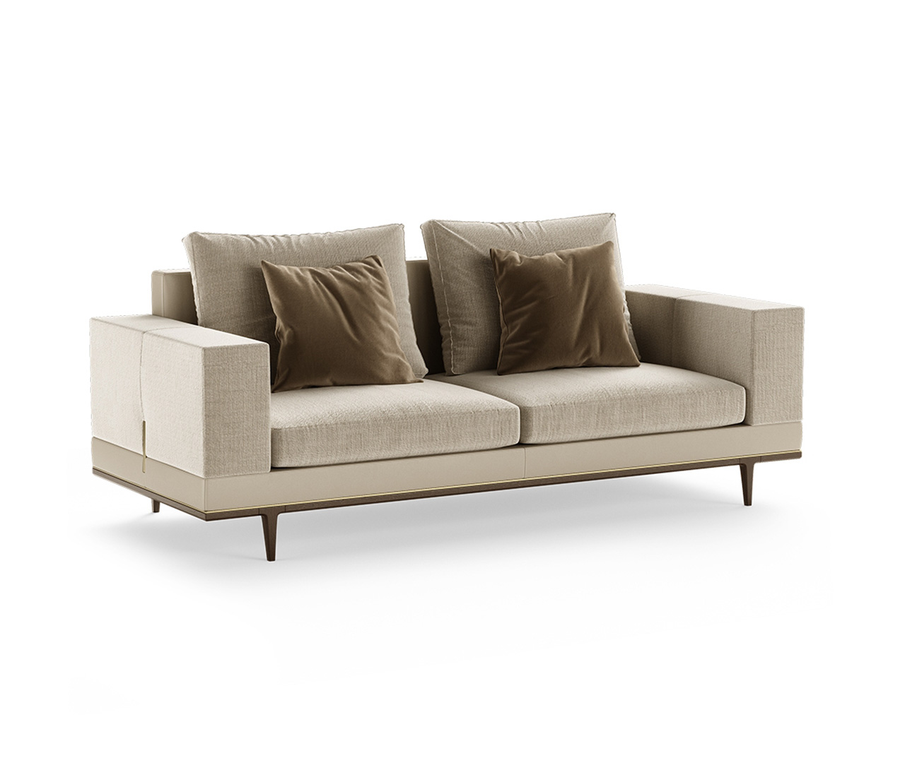 Wooden Legs Upholstered Sofa