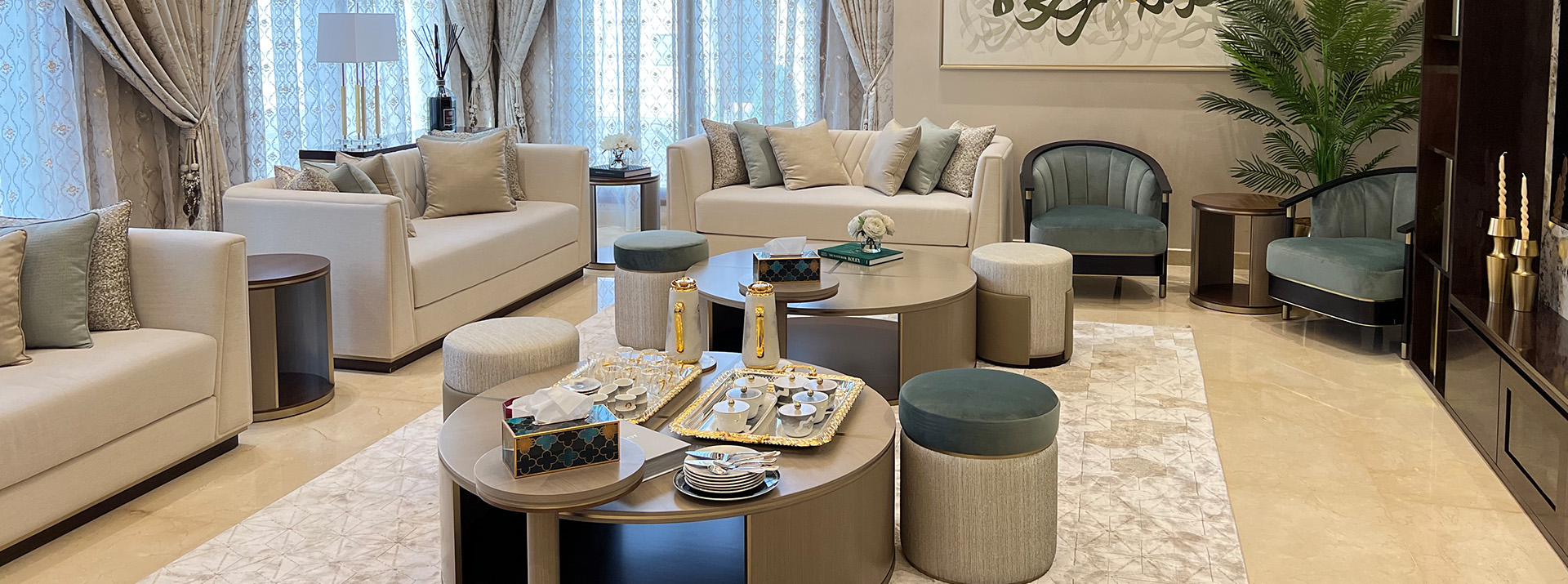 Bold Bespoke Design Crafts a Modern Majlis in Dubai