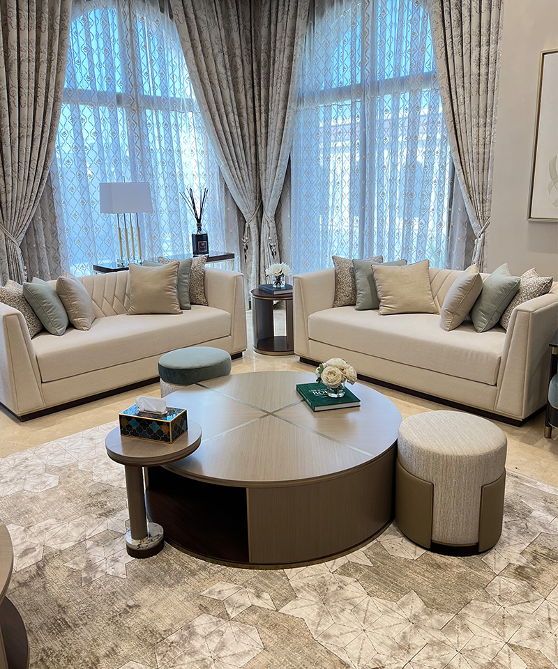 Bold Bespoke Design Crafts a Modern Majlis in Dubai