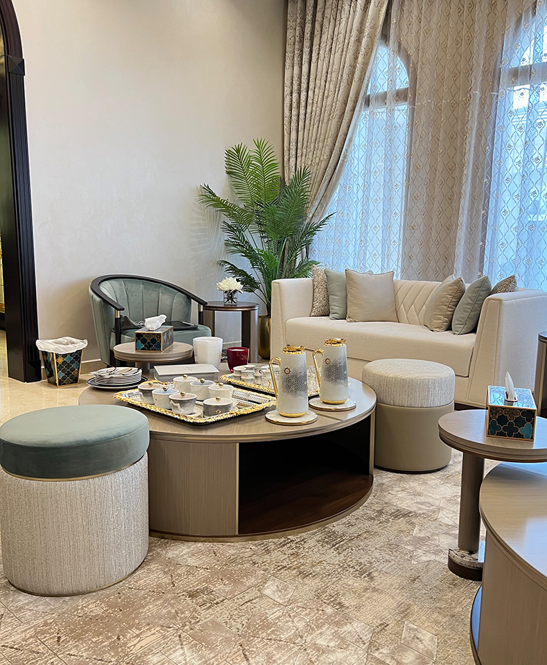 Bold Bespoke Design Crafts a Modern Majlis in Dubai