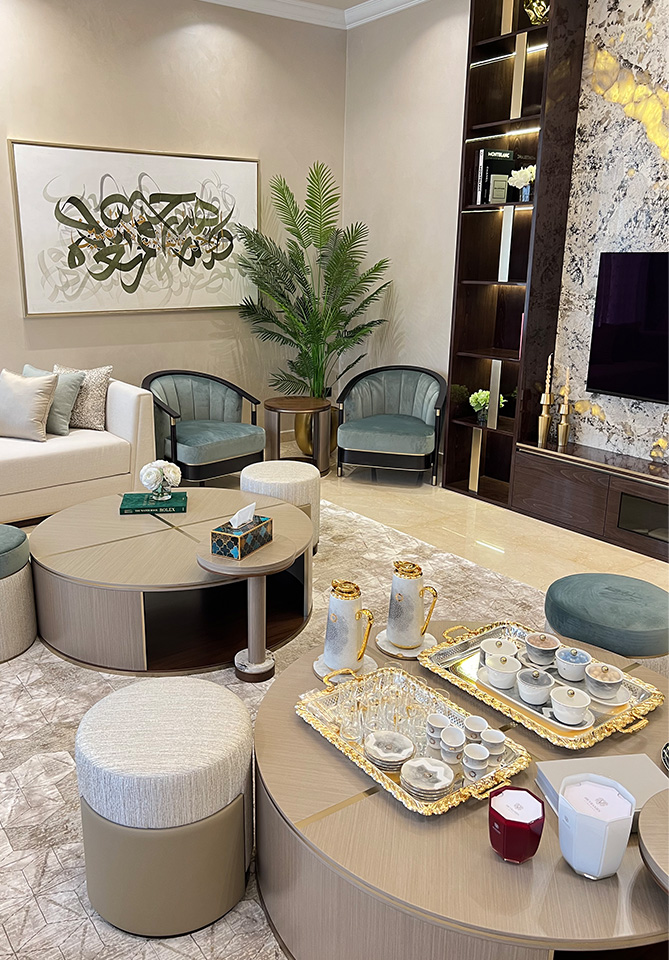 Bold Bespoke Design Crafts a Modern Majlis in Dubai