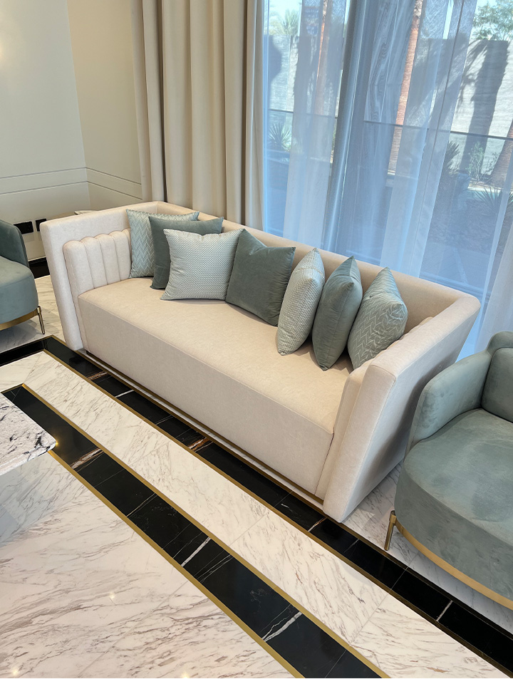 Custom Furniture for Modern Women's Majlis in Abu Dhabi